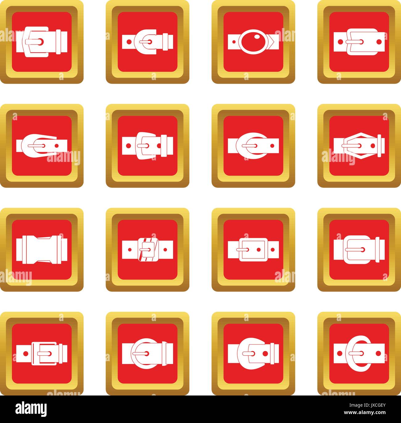 Silver buckles Stock Vector Images - Alamy