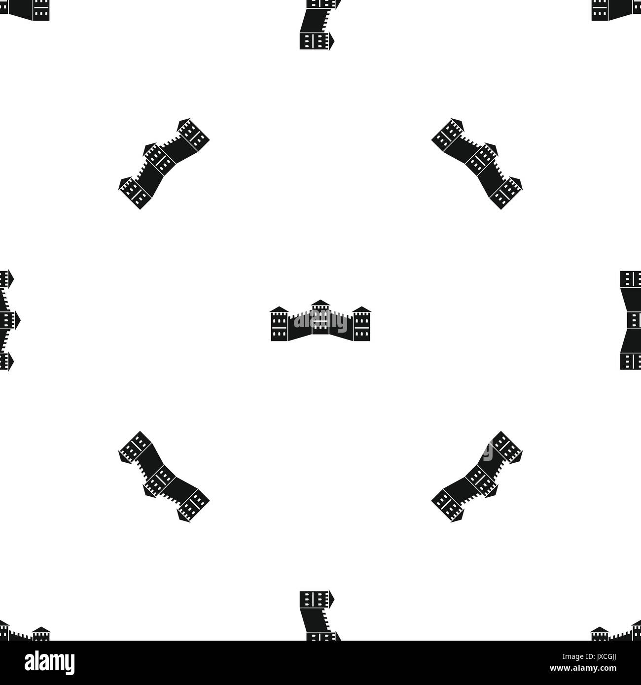 Great Wall of China pattern seamless black Stock Vector Image & Art Alamy