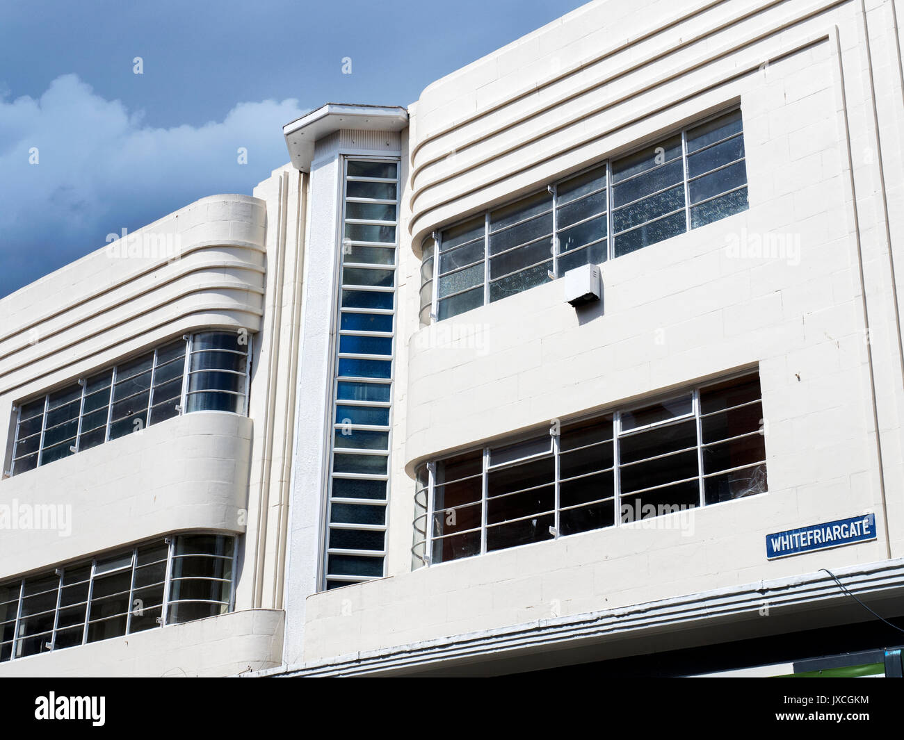 Art Deco Building on Whitefriargate Hull Yorkshire England Stock Photo