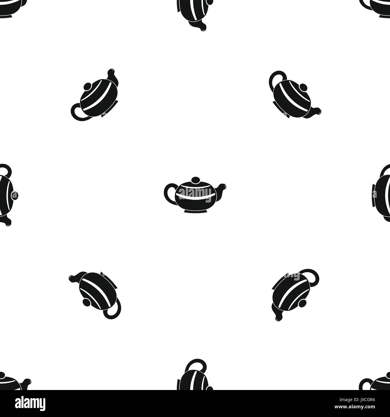 Chinese teapot pattern seamless black Stock Vector Image & Art Alamy
