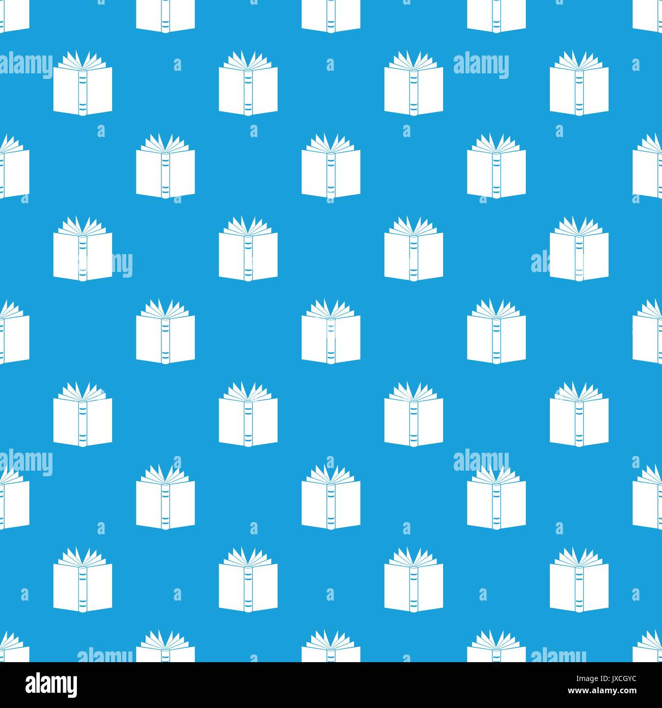 Open thick book pattern seamless blue Stock Vector Image & Art - Alamy