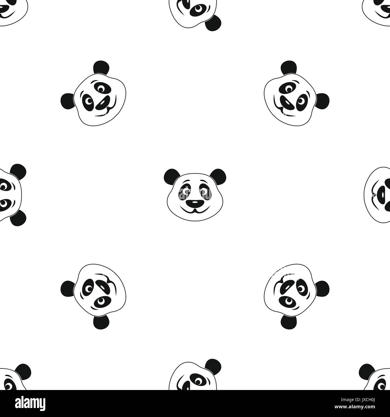 Panda pattern seamless black Stock Vector Image & Art - Alamy