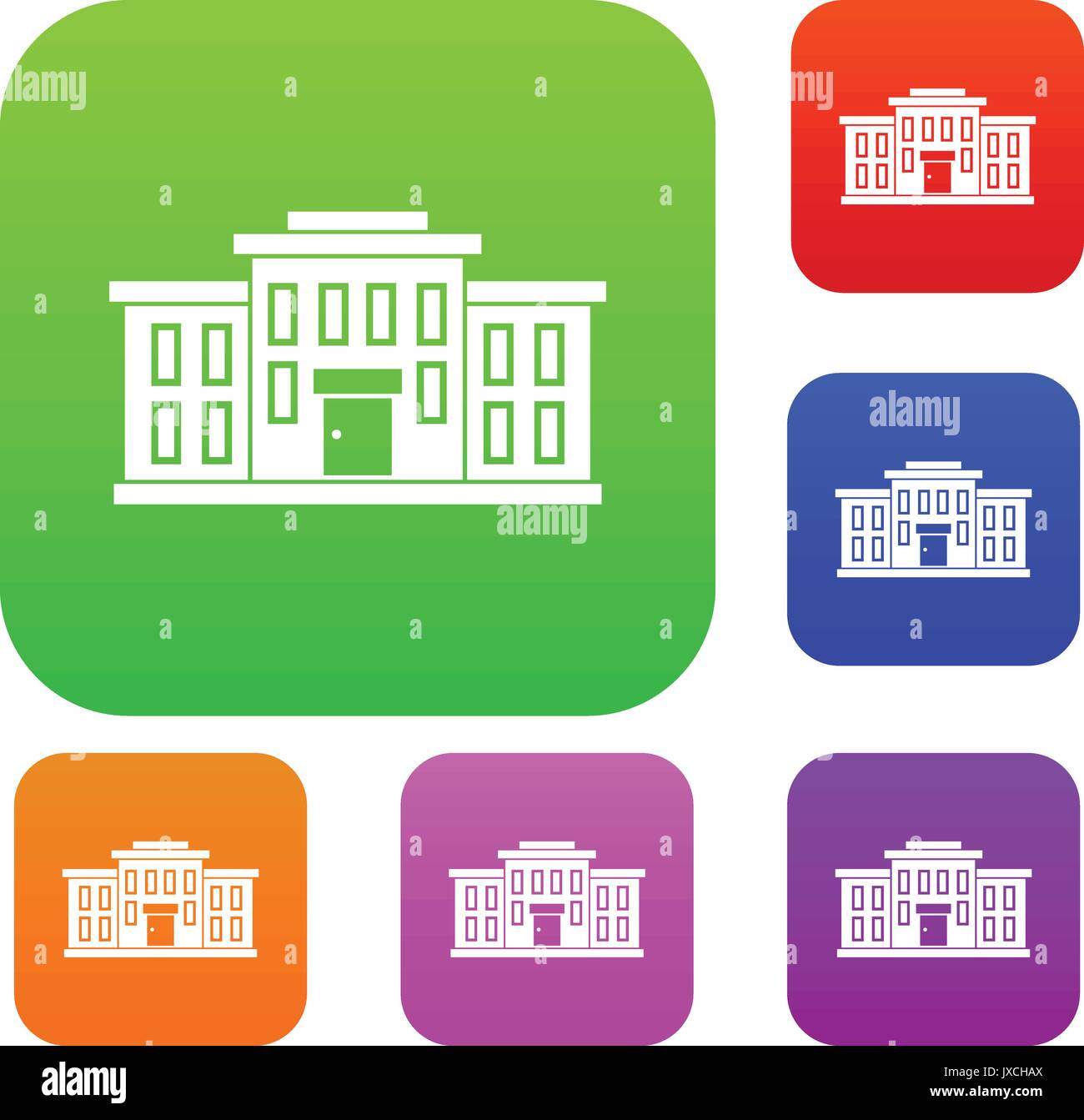 School building set collection Stock Vector Image & Art - Alamy