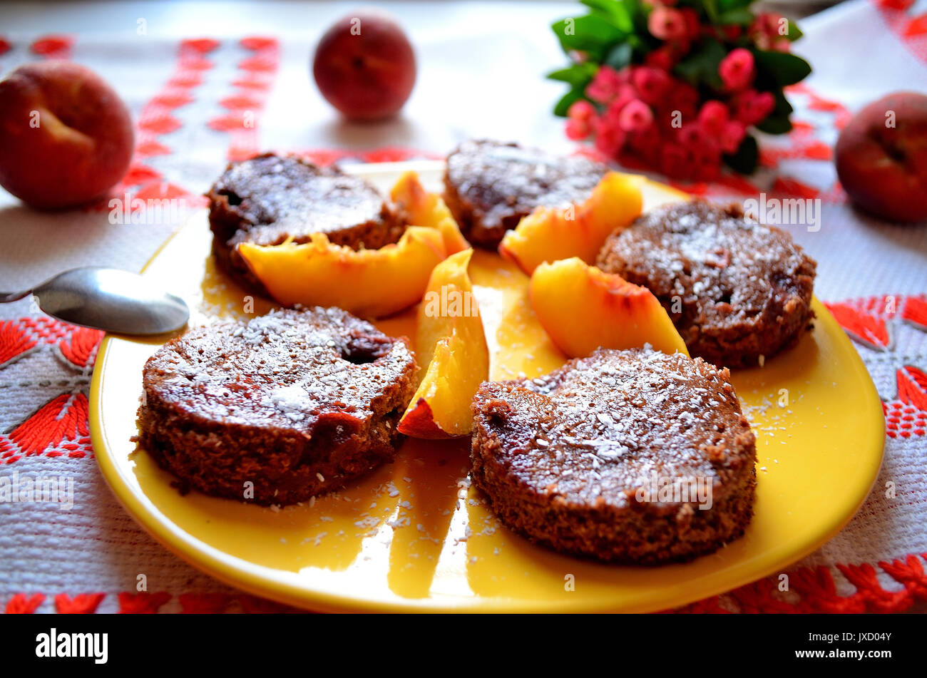 Peach desserts hires stock photography and images Alamy
