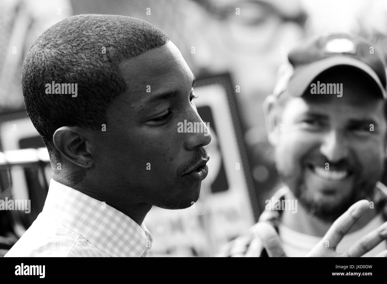 Johnny Schillereff Pharrell Williams attends Brooklyn Element Media Day Beverly Wilshire Hotel August 1,2009 Beverly Hills,California. Stock Photo