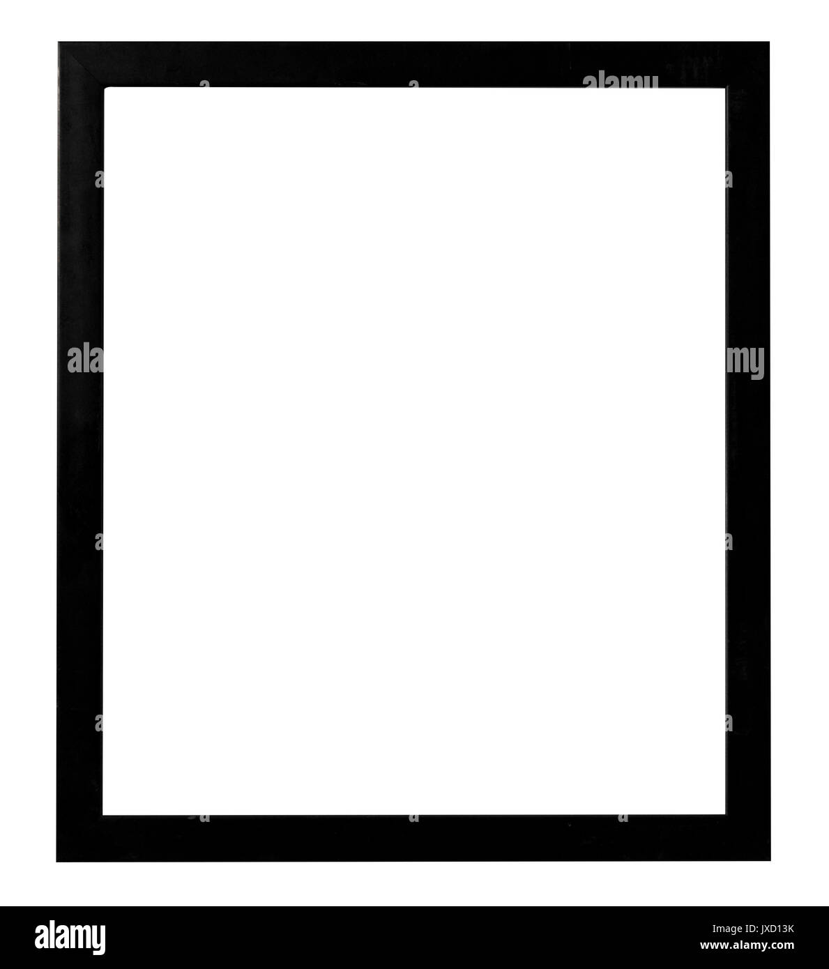 square blank photo frame made of iron with black coloring isolated ...