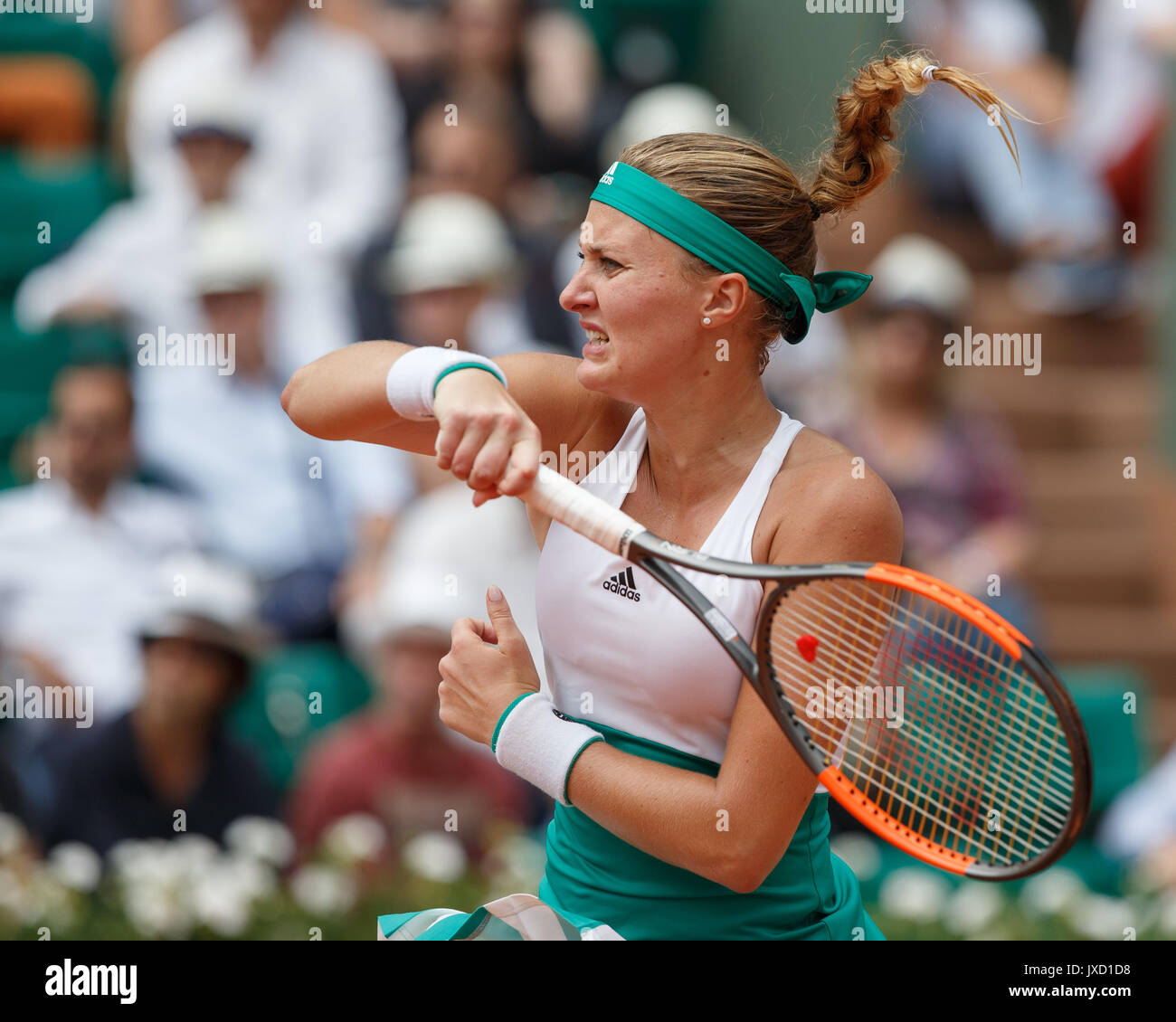 KRISTINA MLADENOVIC (FRA)  Tennis - French Open 2017 - Grand Slam / ATP / WTA / ITF -  Roland Garros - Paris -  - France  - 2 June 2017. Stock Photo