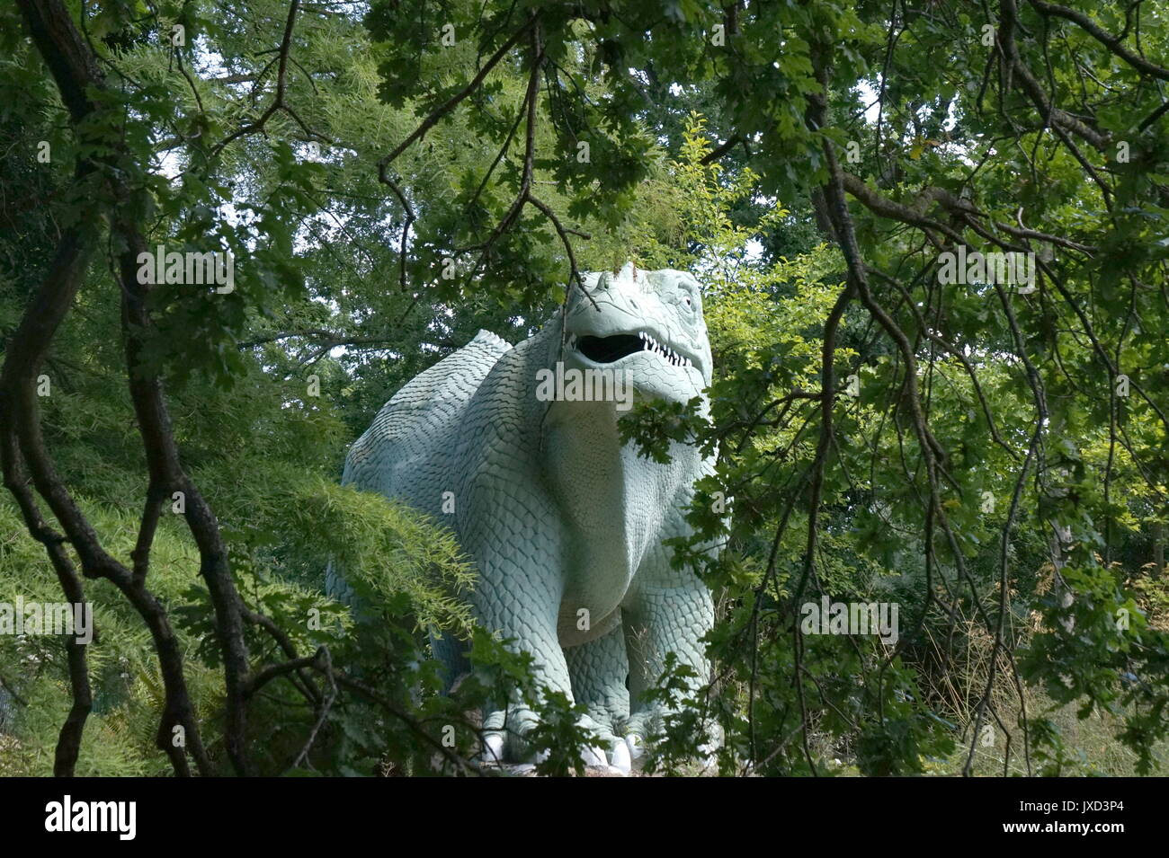 Dinosaurs at Crystal Palace Park, London Stock Photo - Alamy