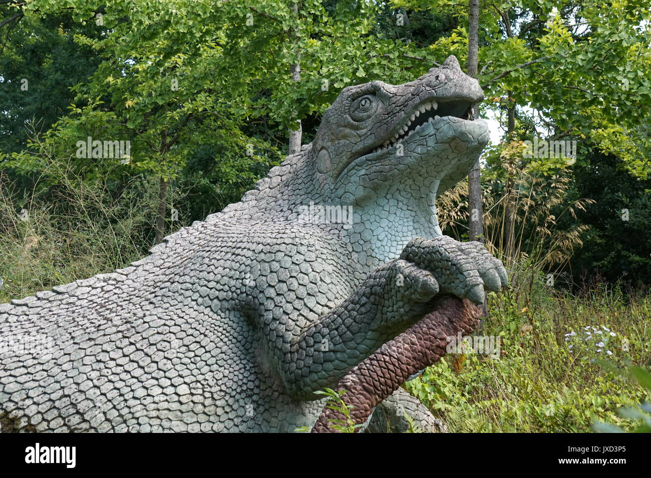 Dinosaurs at Crystal Palace Park, London Stock Photo - Alamy