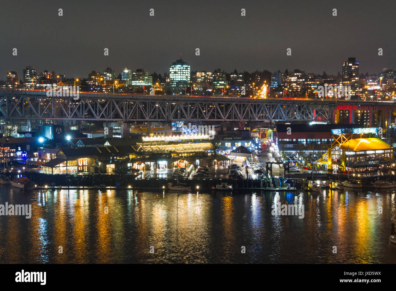 Nightlife atmosphere of Vancouver downtown at night Stock Photo Alamy
