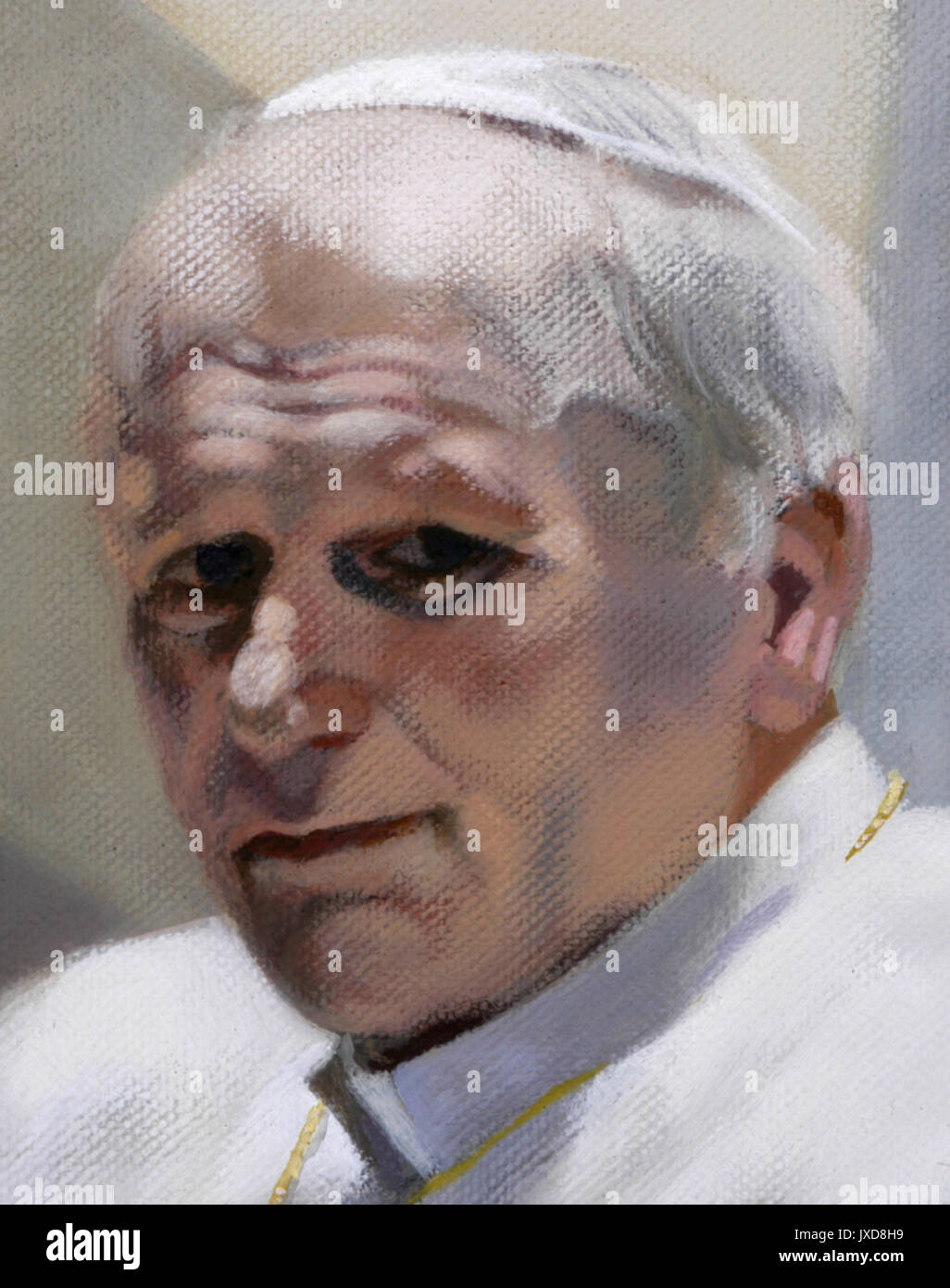 Saint John Paul II 2004 (detail) Stock Photo
