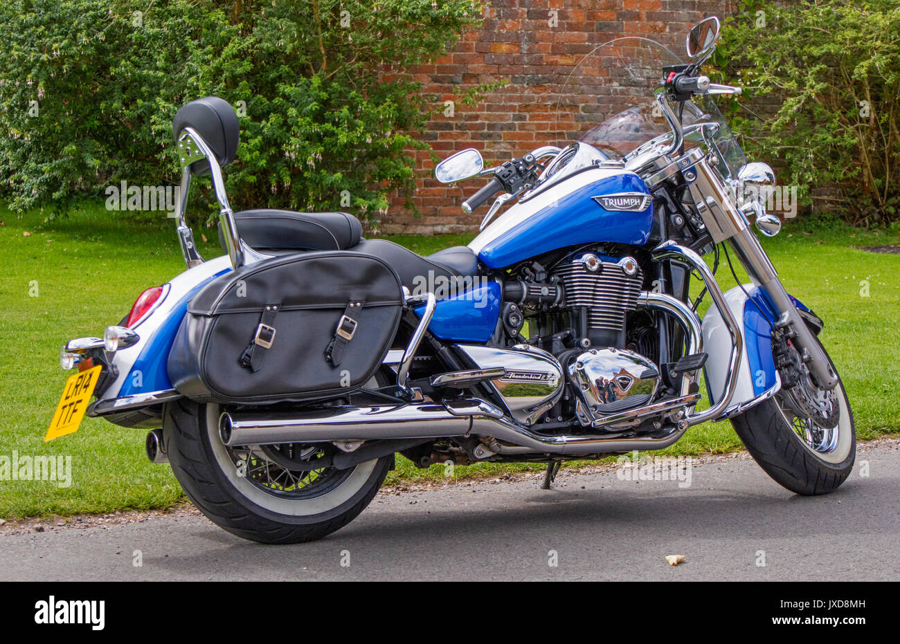 Triumph 'Thunderbird LT' motorcycle, England, UK Stock Photo