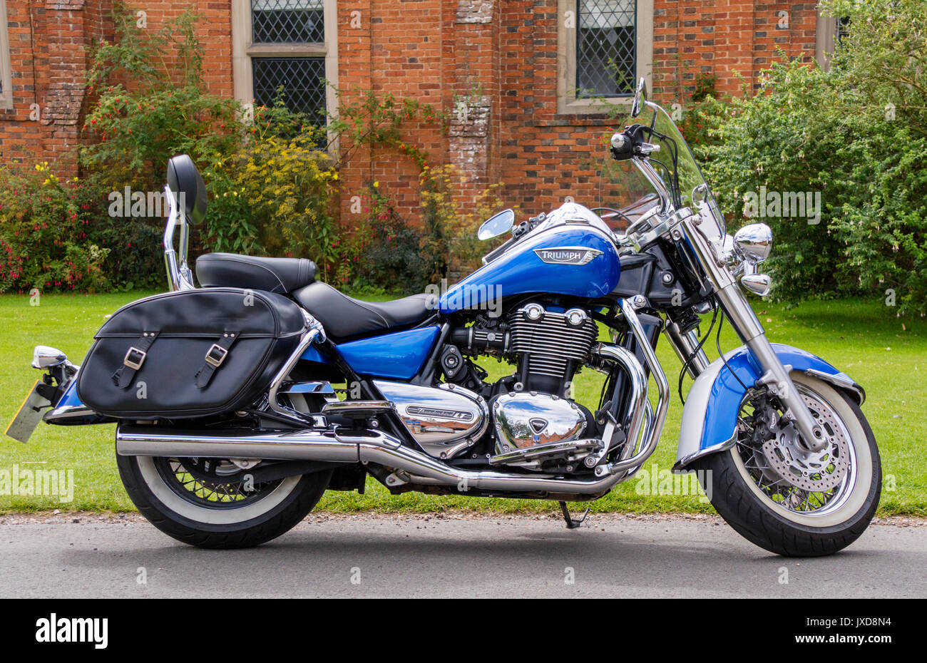 Triumph 'Thunderbird LT' motorcycle, England, UK Stock Photo