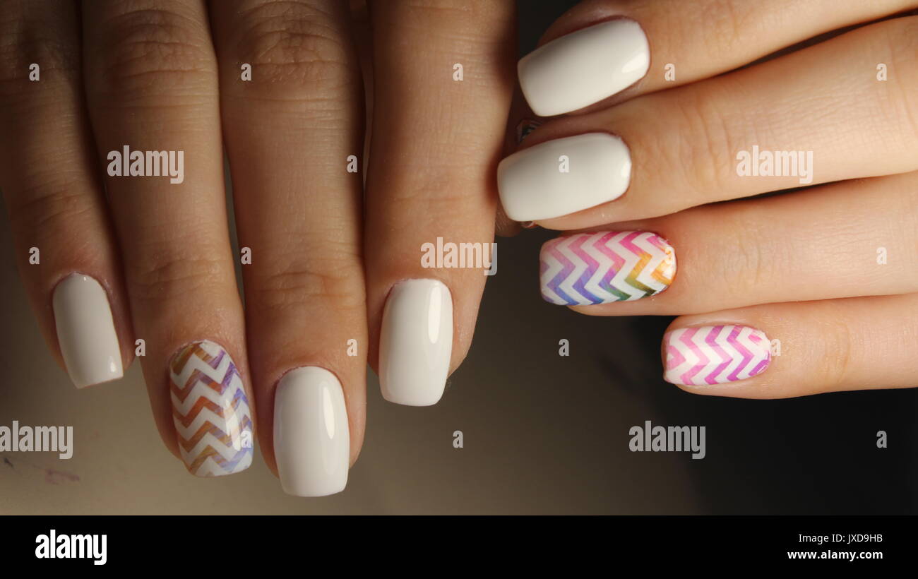 Mean girls nails | Girls nail designs, Girls nails, Cute pink nails