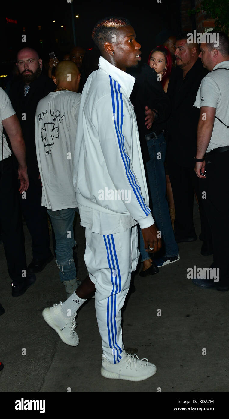 Paul Pogba, Mata, Fellaine and The Manchester United squad partying in  Hollywood at an Adidas Event Featuring: Paul Pogba, juan mata, marouane  fellaine Where: Hollywood, California, United States When: 16 Jul 2017