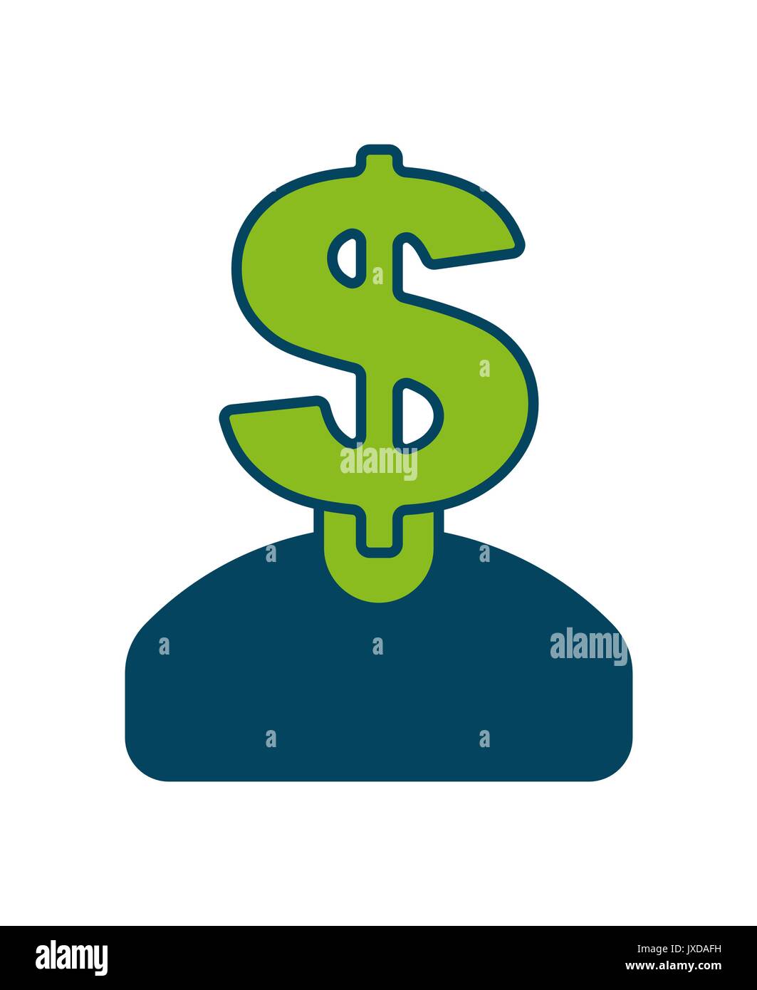 Investor icon. Dollar man sign. Boss of money. Business concept symbol ...