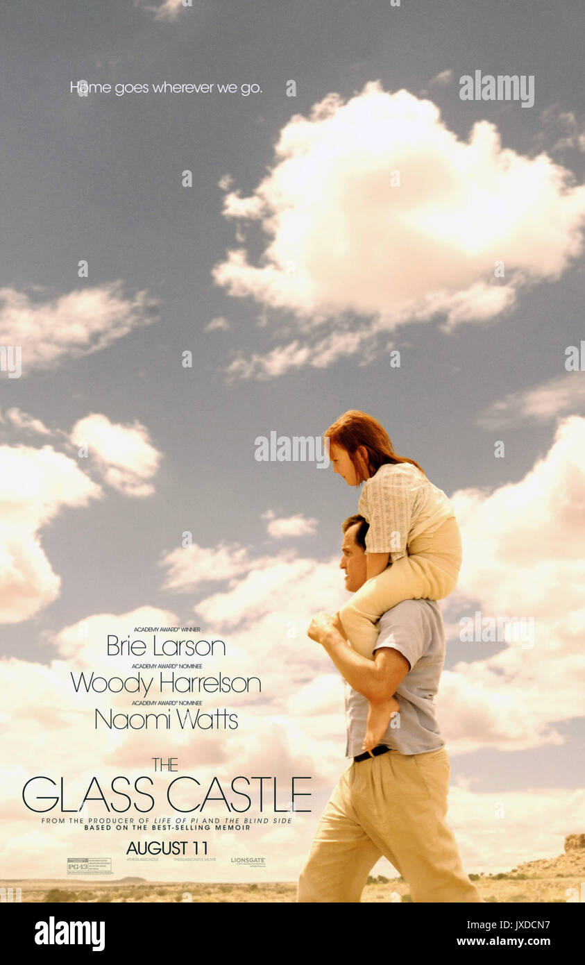 THE GLASS CASTLE, US advance poster, Woody Harrelson, carrying Ella