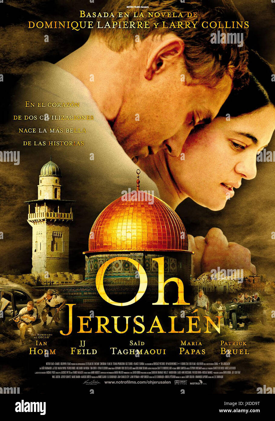 O JERUSALEM, Spanish poster, l-r: JJ Feild, Maria Papas, 2006. ©Samuel Goldwyn Films/courtesy Everett Collection Stock Photo