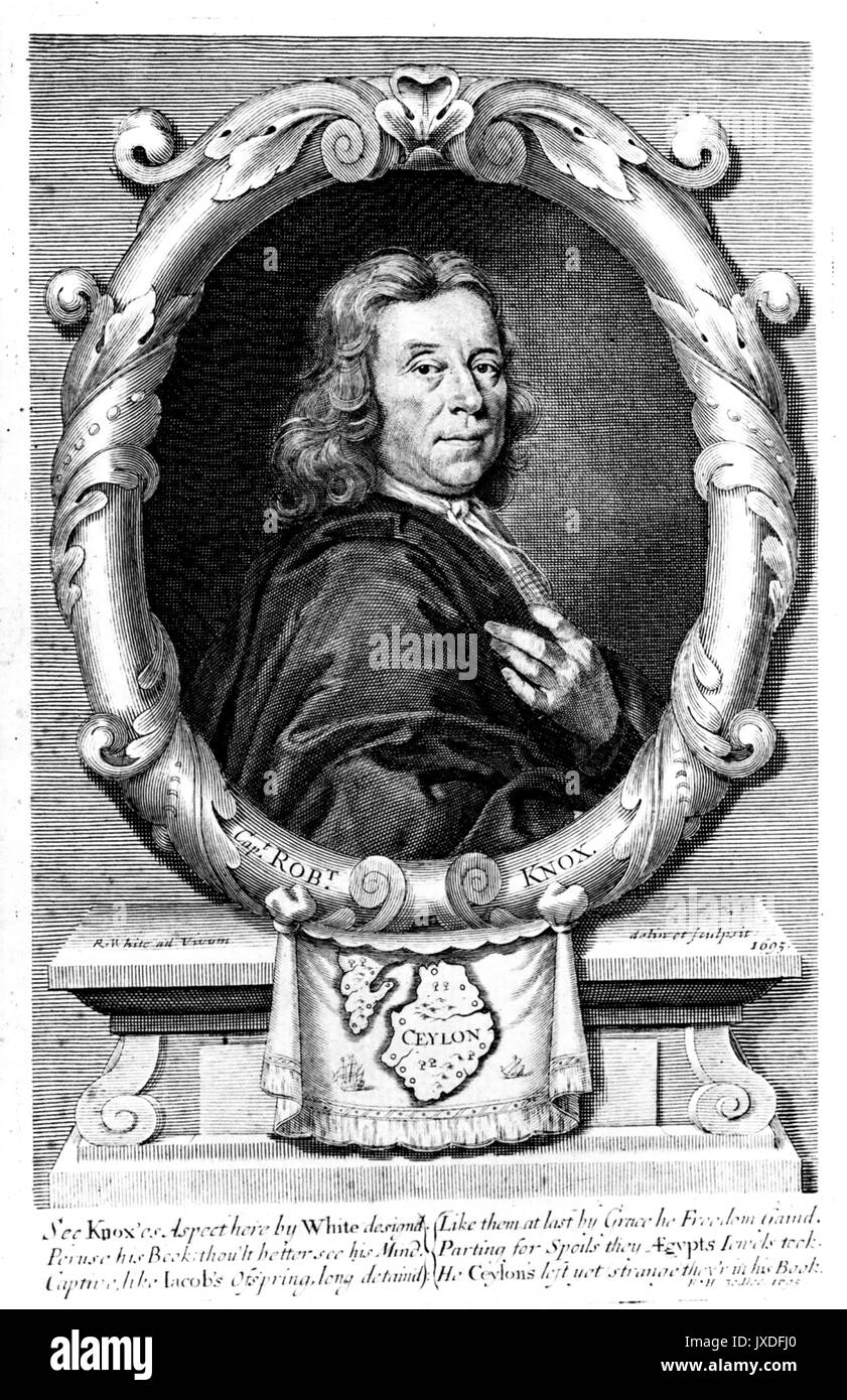ROBERT KNOX (1641-1720) English sea captain, explorer, writer Stock Photo