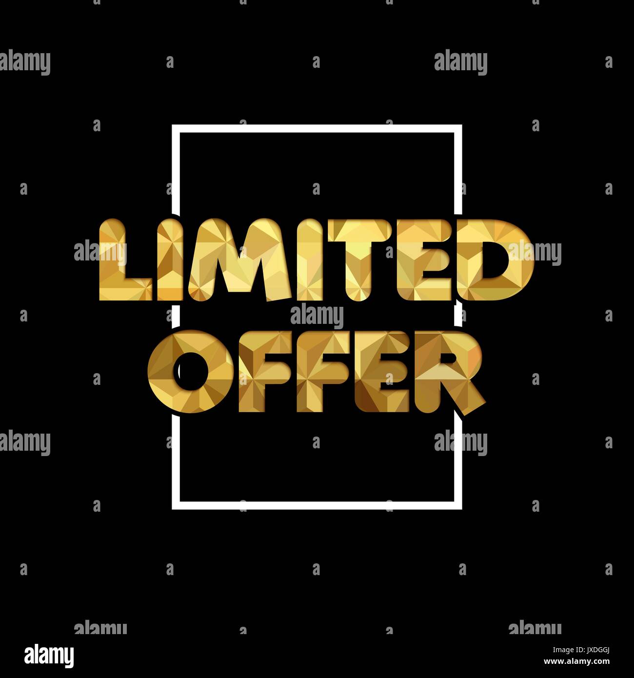Limited time offer gold quote for special sale discount, luxury