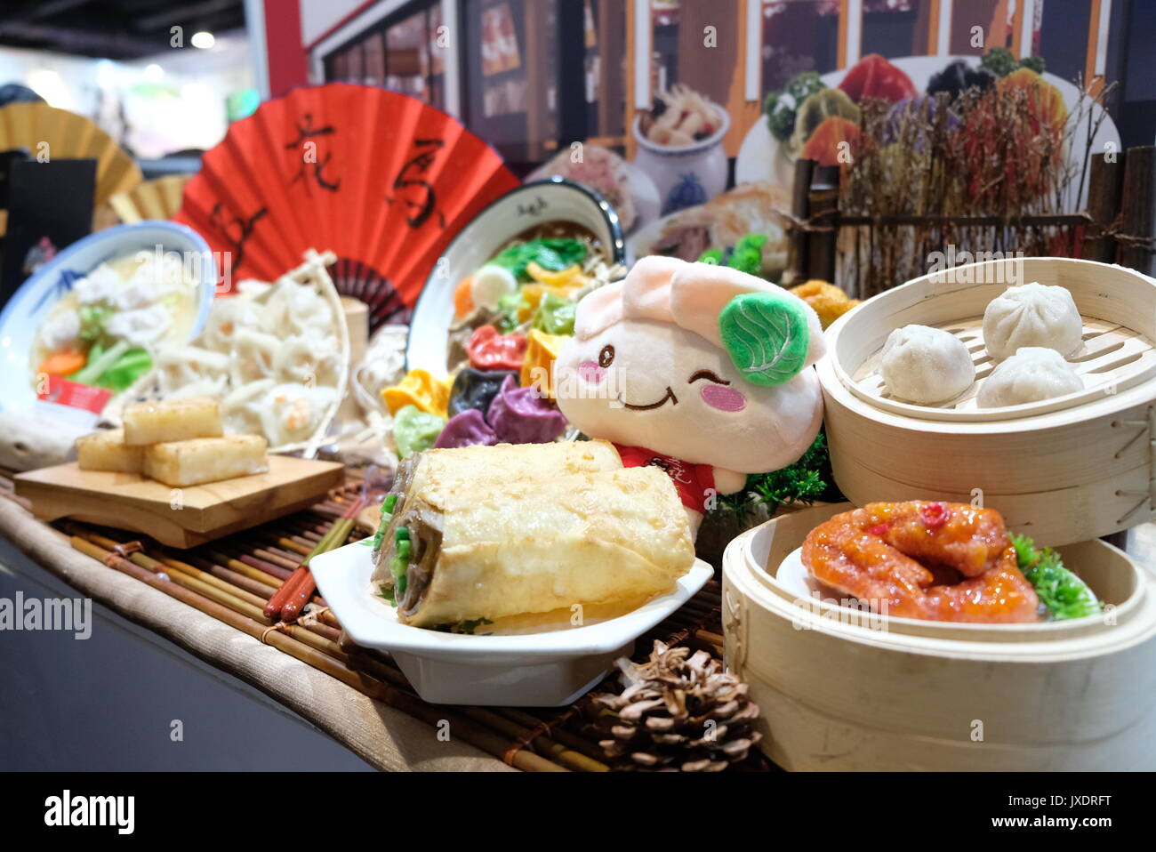 Taiwanese food exhibit Stock Photo