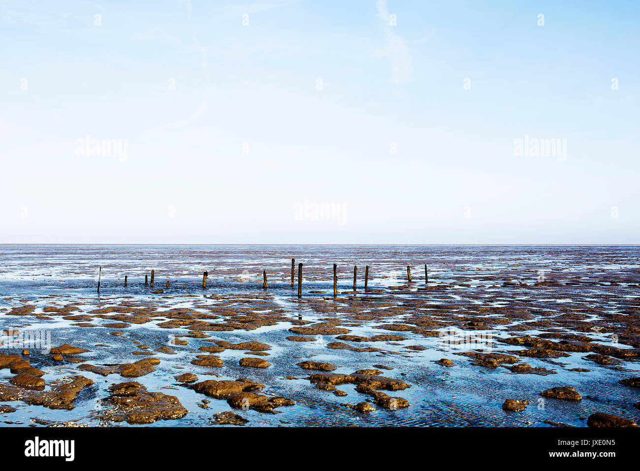 Beach in Essex, Bradwell on Sea, Southminster Stock Photo Alamy