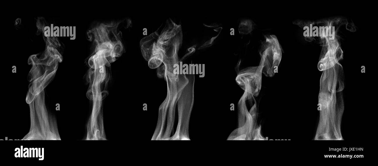 Steam on black background Stock Photo Alamy