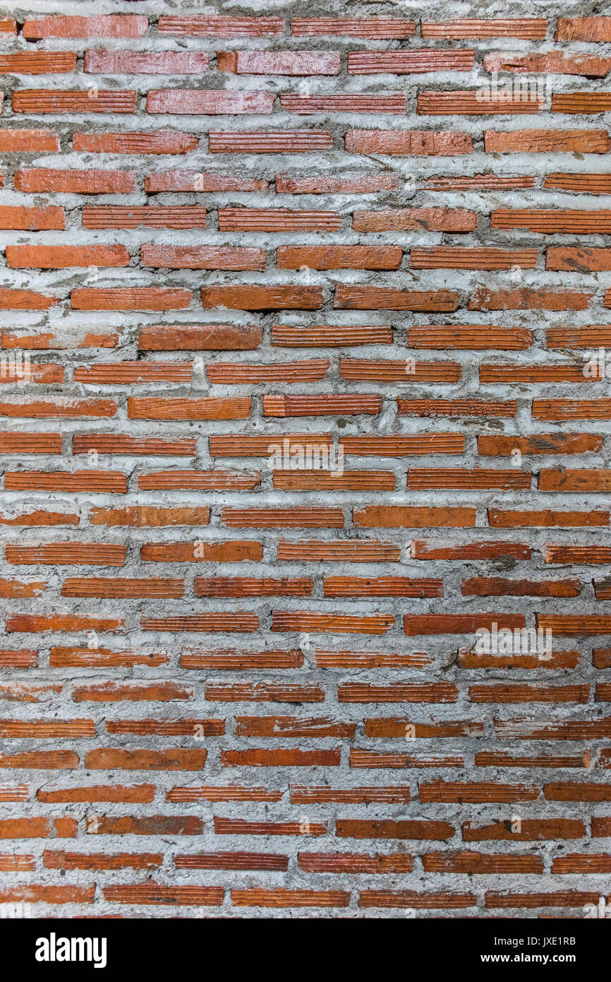 exterior weathered vintage orange brick wall texture background Stock ...