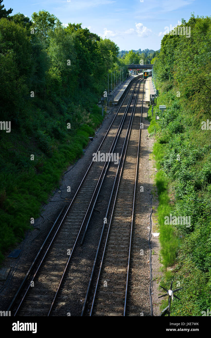 EAST GRINSTEAD, WEST SUSSEX/UK AUGUST 14 Train at East Grinstead