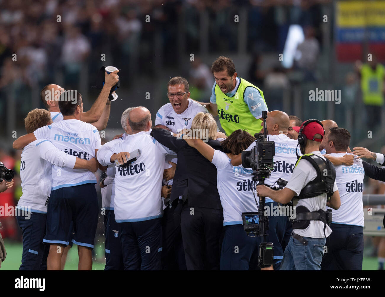 Rome, Italy. 13th Aug, 2017. Lazio team group Football/Soccer Lazio