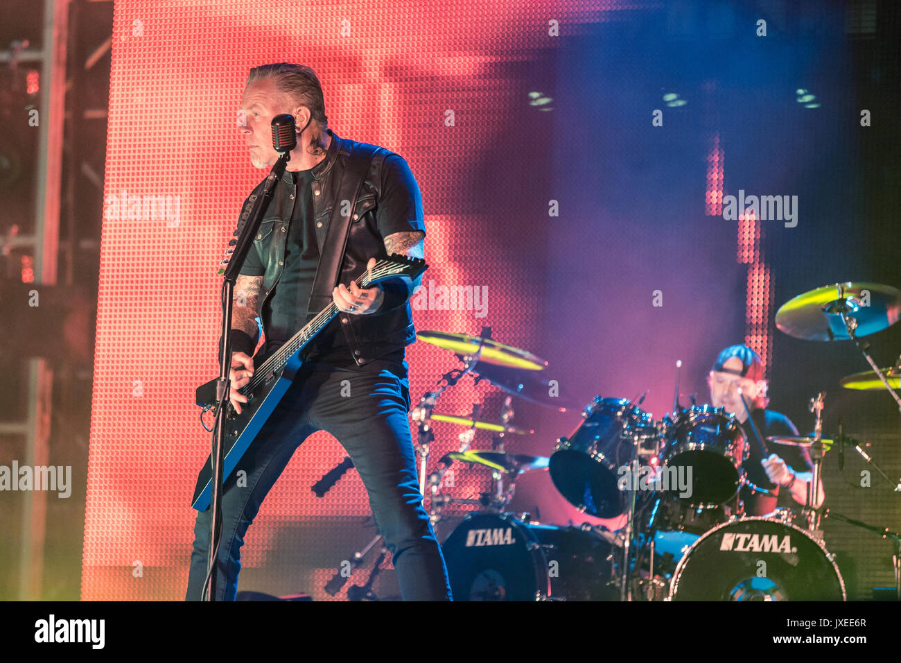 Vancouver, CANADA. 14th Aug, 2017. American heavy metal band Stock