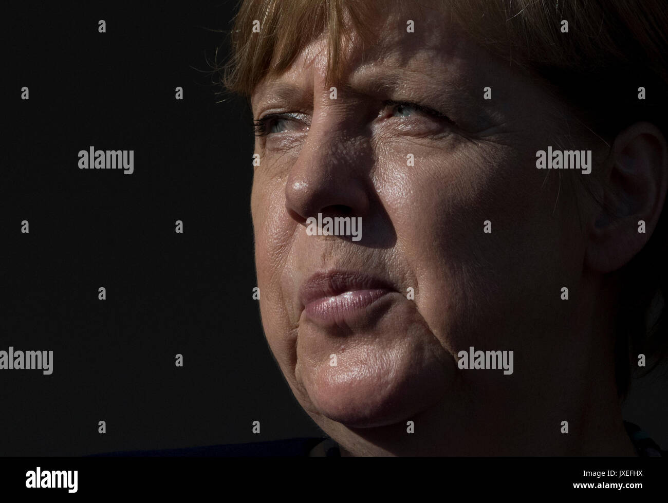 German Chancellor ngela Merkel (CDU) at an election campaign appearance