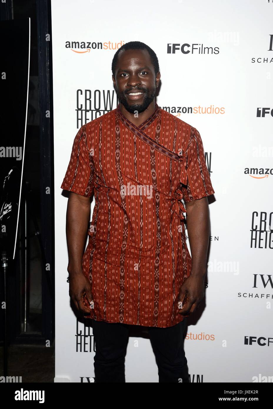 New York, NY, USA. 15th Aug, 2017. Gbenga Akinnagbe at arrivals for