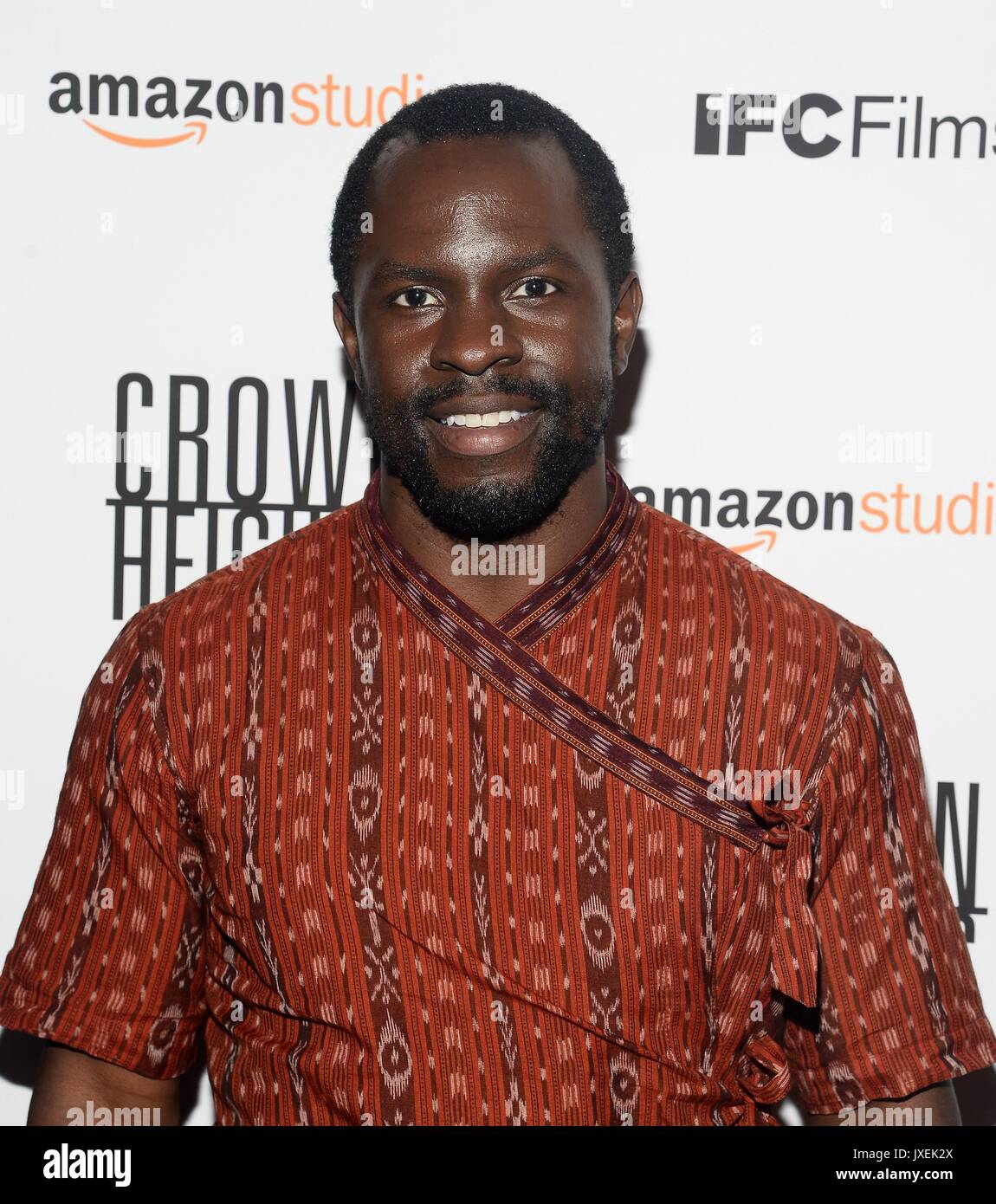 New York, NY, USA. 15th Aug, 2017. Gbenga Akinnagbe at arrivals for Amazon Studios' and IFC Films' CROWN HEIGHTS Premiere, Metrograph, New York, NY August 15, 2017. Credit: Eli Winston/Everett Collection/Alamy Live News Stock Photo