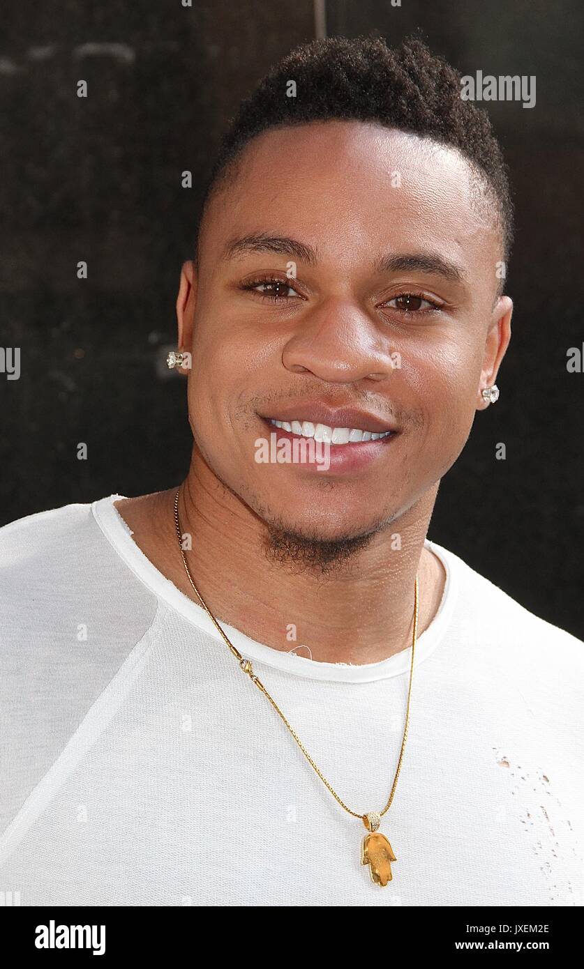 New York, NY, USA. 16th Aug, 2017. Rotimi spotted leaving 'Good Day New York' where he talked about his role in the STARZ television show 'POWER' in New York, New York on August 16, 2017. Credit: MediaPunch Inc/Alamy Live News Stock Photo