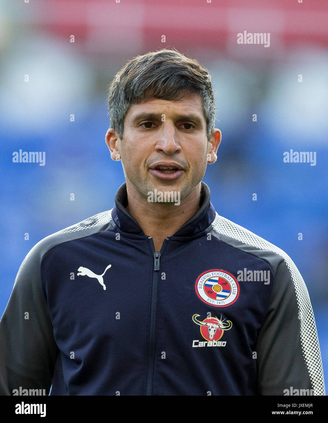 Reading, UK. 15th Aug, 2017. Reading first team coach Said Bakkati during the Sky Bet Championship match between Reading and Aston Villa at the Madejski Stadium, Reading, England on 15 August 2017. Photo by Andy Rowland/PRiME Media Images. **EDITORIAL USE ONLY FA Premier League and Football League are subject to DataCo Licence. Credit: Andrew Rowland/Alamy Live News Stock Photo