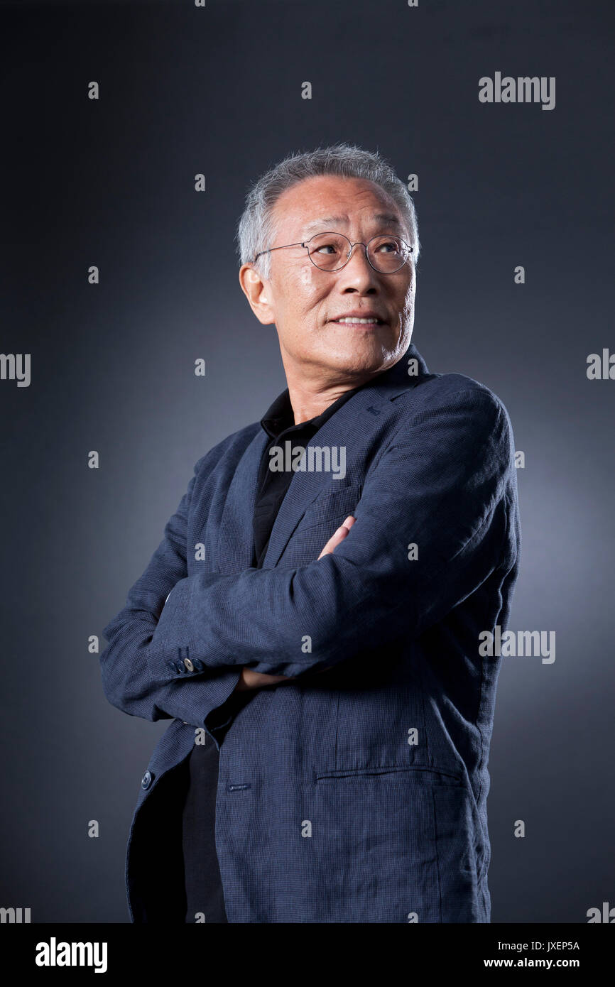 Edinburgh, UK. 16th August 2017. Hwang Sok-yong, the South Korean novelist., appearing at the Edinburgh International Book Festival. Gary Doak / Alamy Live News Stock Photo