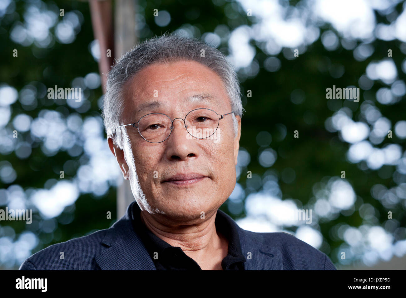 Edinburgh, UK. 16th August 2017. Hwang Sok-yong, the South Korean novelist., appearing at the Edinburgh International Book Festival. Gary Doak / Alamy Live News Stock Photo