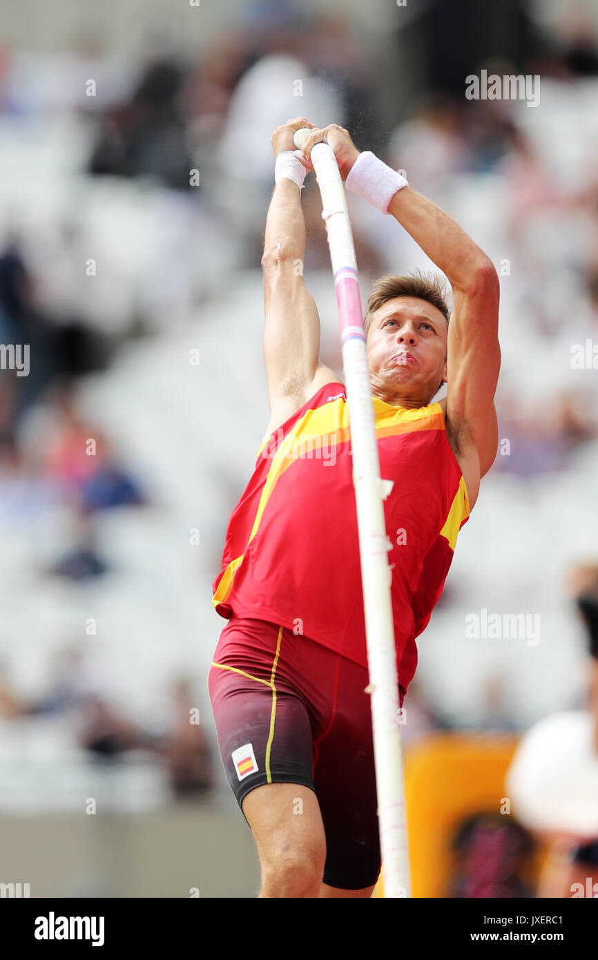 Pau TONNESEN (Spain) competing in the Decathlon Pole Vault at the 2017