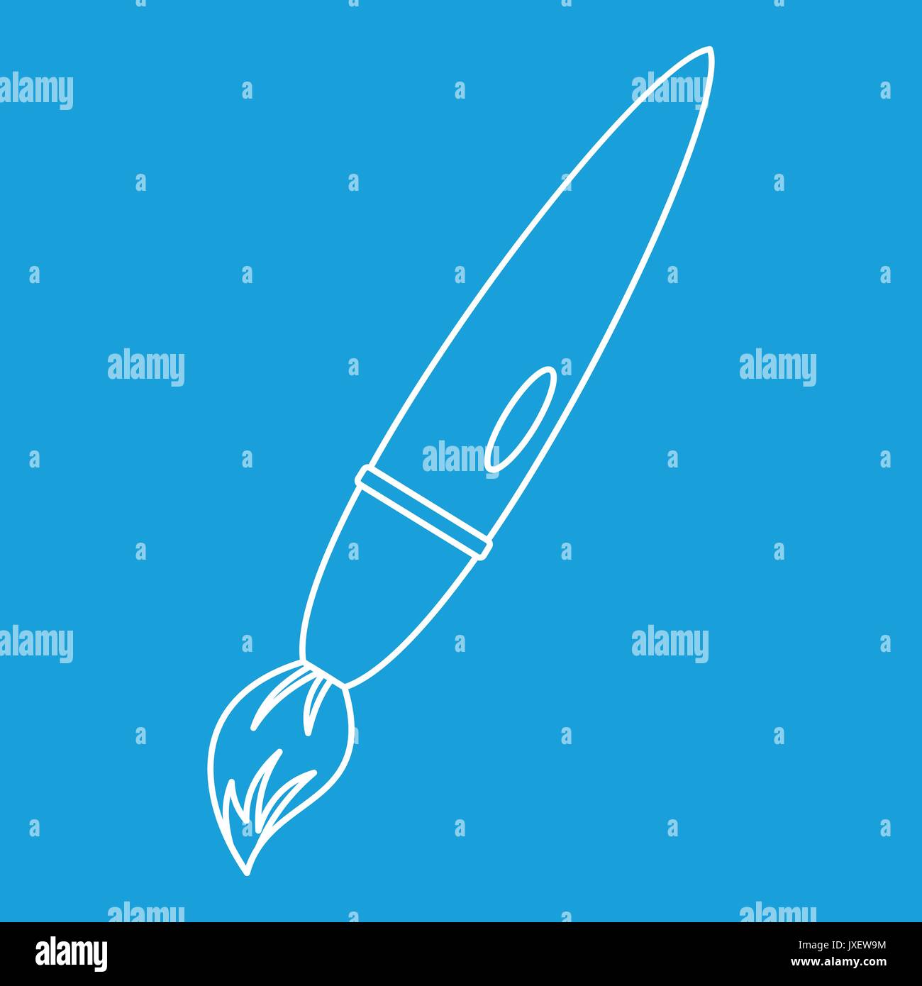 Drawing brush icon, outline style Stock Vector Image & Art Alamy
