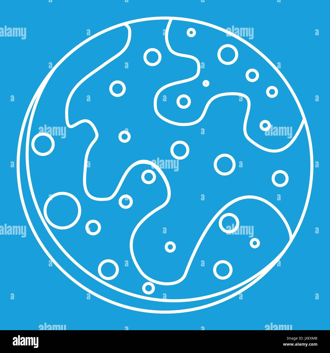 Mars icon, outline style Stock Vector Image & Art - Alamy