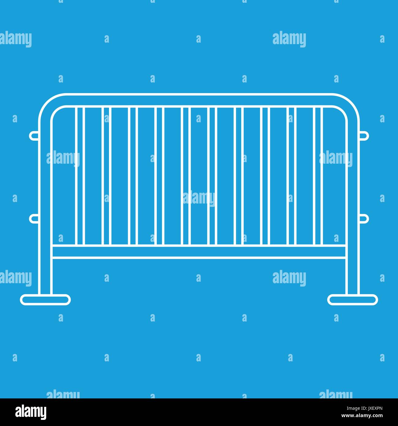 Steel barrier icon, outline style Stock Vector Image & Art - Alamy