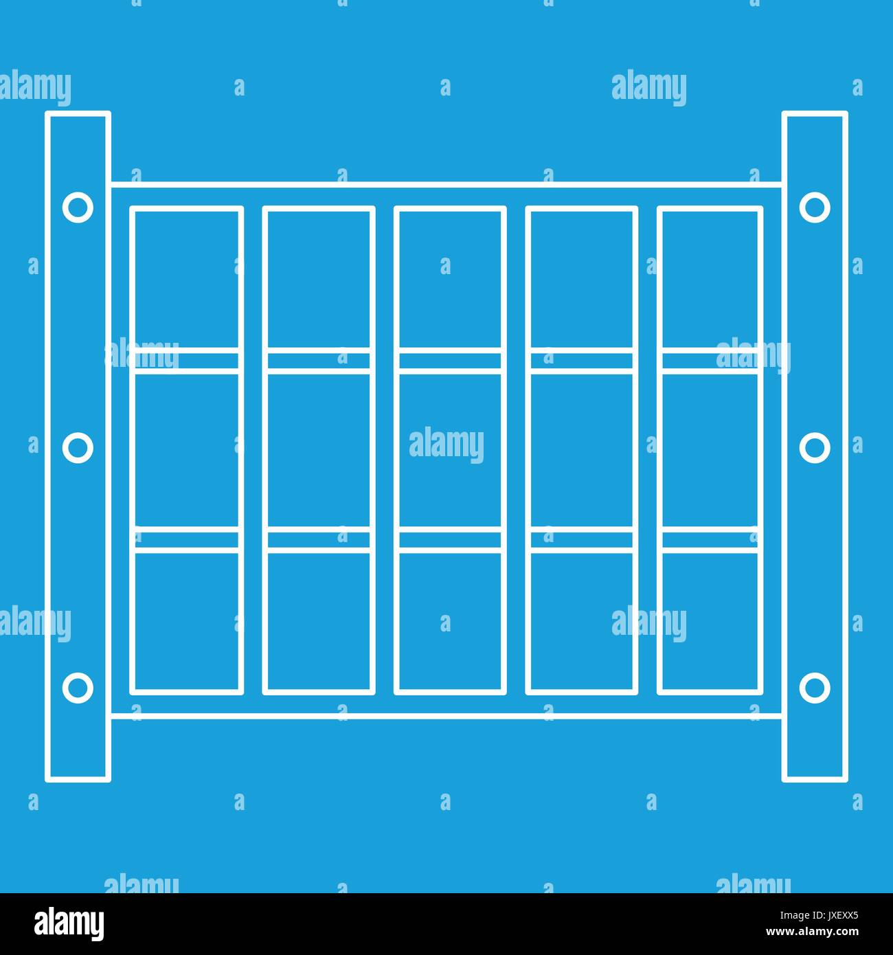 Modern front yard fence Stock Vector Images - Alamy