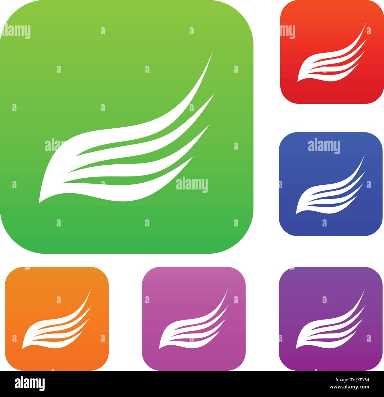 Wing set collection Stock Vector Image & Art - Alamy