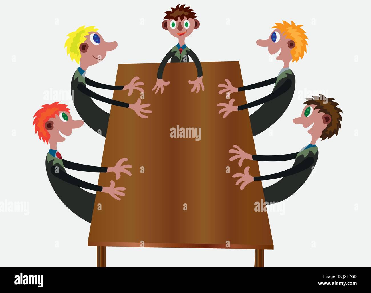 Board members in a meeting discussing important issues Stock Vector Image & Art Alamy