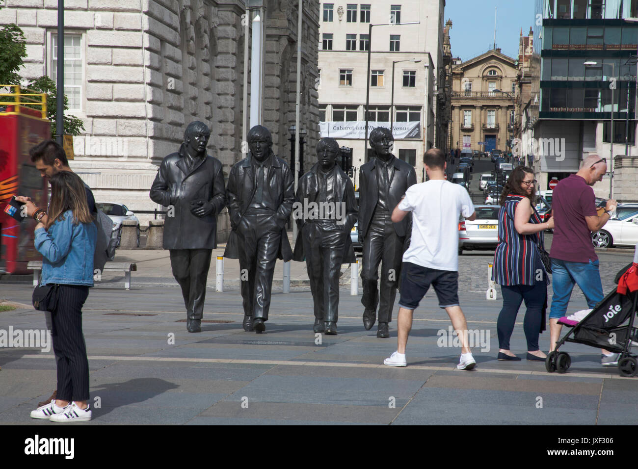 Beatles Statue Liverpool Stock Photos & Beatles Statue Liverpool Stock ...