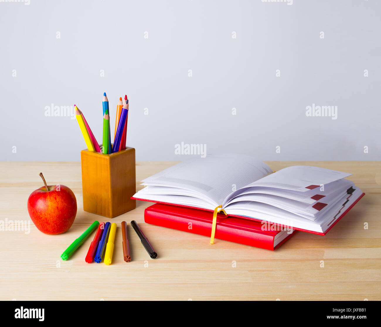 Pens and books stock image. Image of school, pencils, university - 5982045