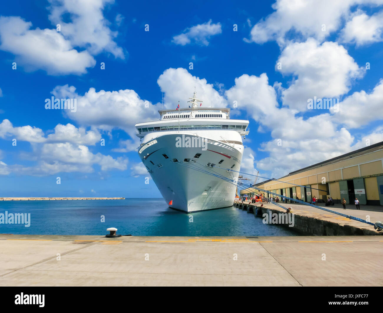 Barbados May 11, 2016 The Carnival Cruise Ship Fascination at dock