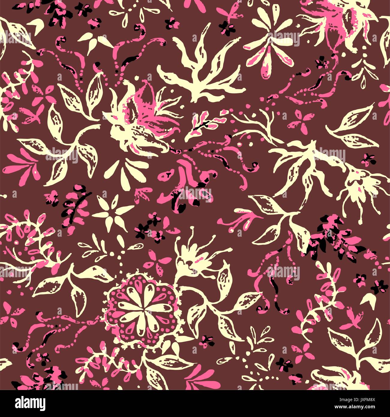 seamless flower pattern Stock Vector Image & Art - Alamy