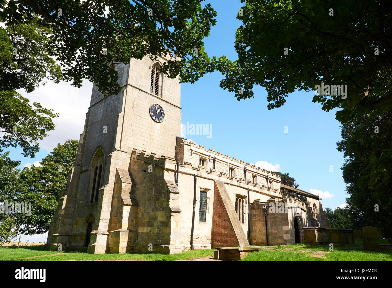 St Andrews Church, Church Street, Epworth, Lincolnshire, UK Stock Photo